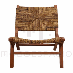 Sillon de caoba y abaca Chiton 1.2