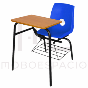 MESA BANCO DE CONCHA DE POLIPROPILENO CON MESA DE TRIPLAY