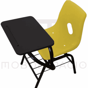 SILLA DE CONCHA DE POLIPROPILENO CON PALETA RECTANGULAR DE POLIPROPILENO AMA